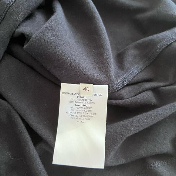 STELLA MCCARTNEY Navy Embellished Jeweled Sleeveless Tunic Top Size 40/M-L - Picture 11 of 11